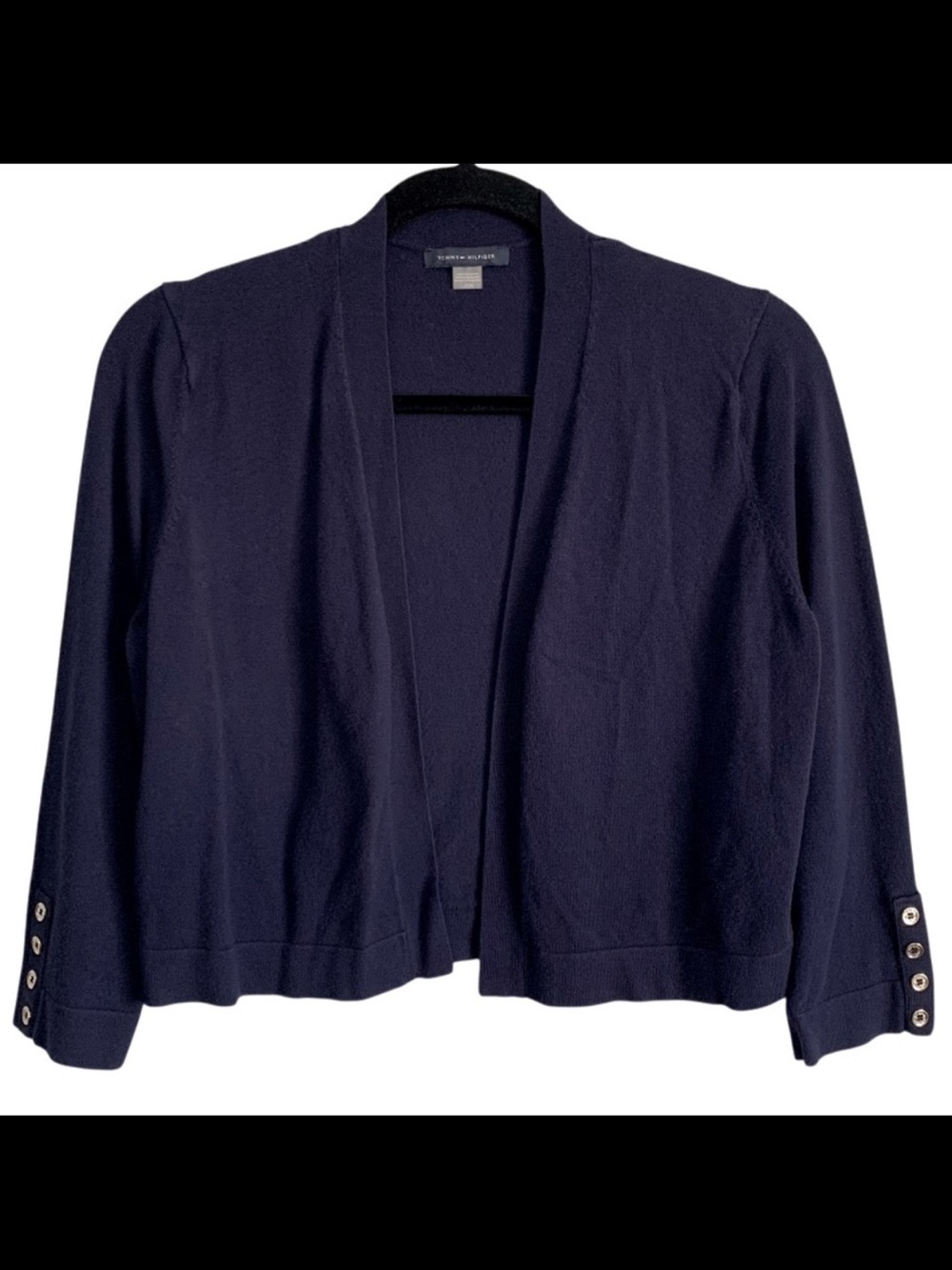 Tommy Hilfiger Open Front Cropped Cardigan